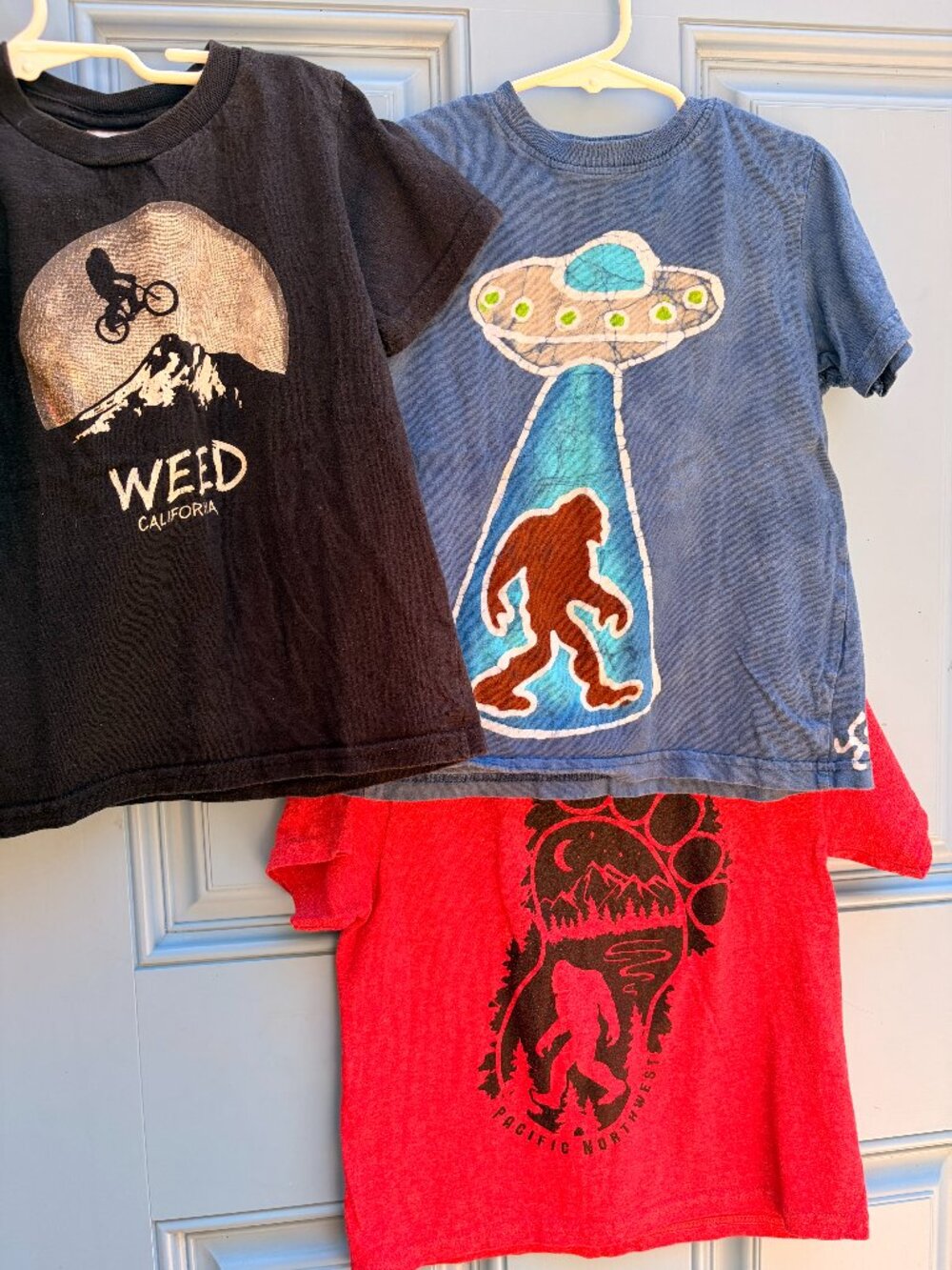 4T Bigfoot Sasquatch Graphic T-Shirt Bundle  – 3 Tees